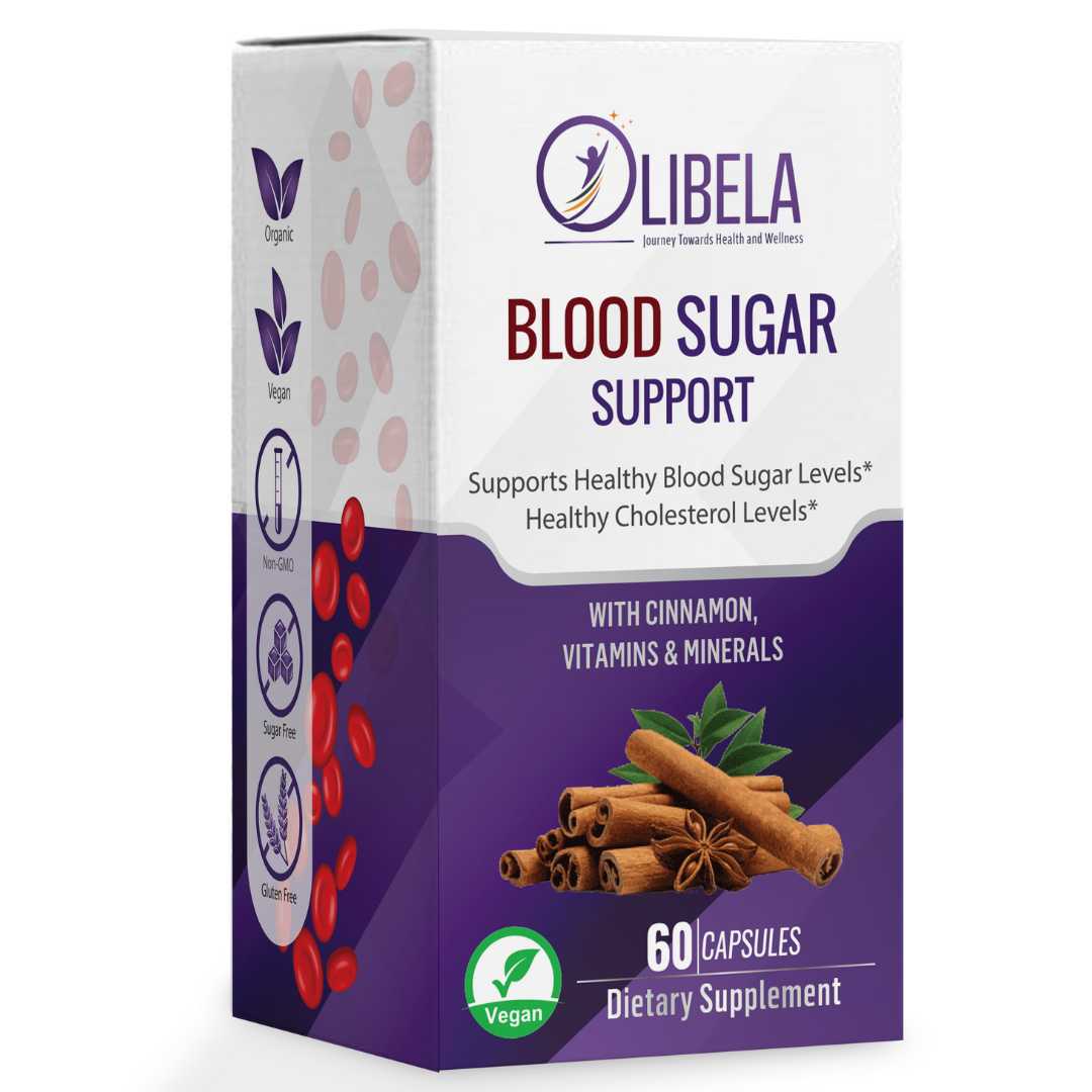 Olibela Health Blood: potencia el metabolismo de la glucosa y reduce naturalmente los niveles de azúcar en sangre, 60 cápsulas
