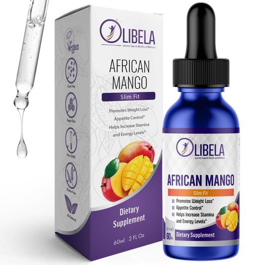 Olibela African Mango - Líquido para adelgazar, quema, desintoxica, aumenta la resistencia y el nivel de energía, combate los antojos 