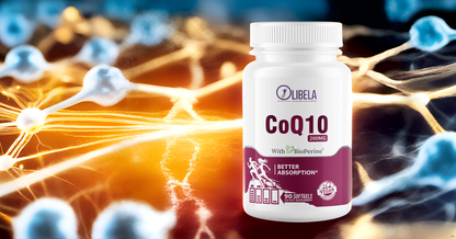 OLIBELA CoQ10 200mg Vegan Softgels with BioPerine, 2X Absorption, Naturally Fermented