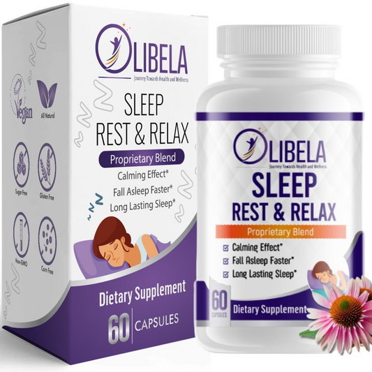 Olibela Sleep & Relax - Helps Natural Sleep, Rest & Relax. 100% Natural & Vegan.