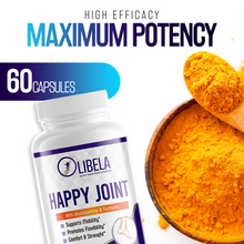 Carregar imagem no visualizador da galeria, Happy Joint - Supports Healthy Joints, Reduce Inflammation, Reduce Allergies, Reduce Joint Pain, Improves Joint Flexibility, Reduce Muscle Damage From Exercise, And Increase Exercise Performance, 60 Caps.

