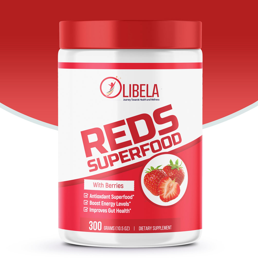 Reds Superfood Powder - Beetroot Powder Fruit & Vegetable Supplement Having Potent Vitamins, Minerals, Enzymes, Red Proprietary Blend With Strawberry Fruit, Nutrients, And Probiotics, 10.5oz (300g)