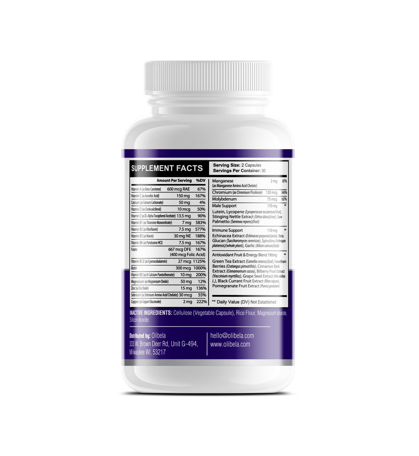 One a Day Men's Multivitamins | Antioxidants & Probiotic, Vitamins & Minerals.