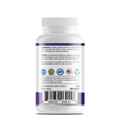 Vitamin D3 + K2 MK7 - Bone Health, Cardiovascular Health & Blood Sugar Regulation, 60 Caps