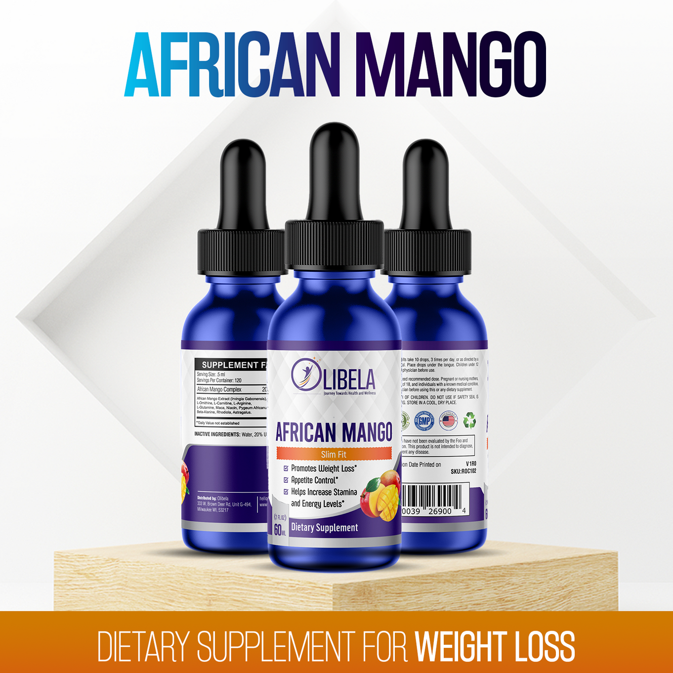 African Mango Liquid Burn– African Flusher, Increase Stamina, and Energy Level, 2fl oz (60ml)