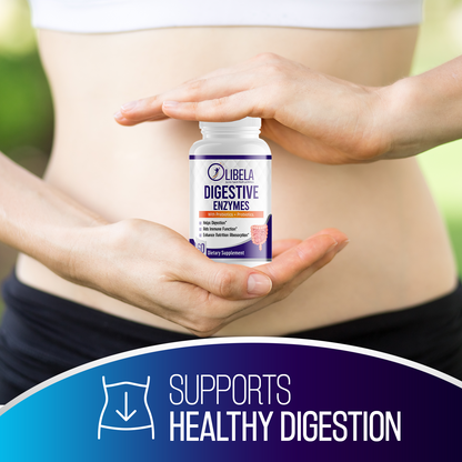 Olibela Digestive Enzymes With Prebiotics + Probiotics: Helps Immune Function