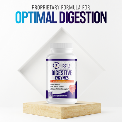 Olibela Digestive Enzymes With Prebiotics + Probiotics: Helps Immune Function