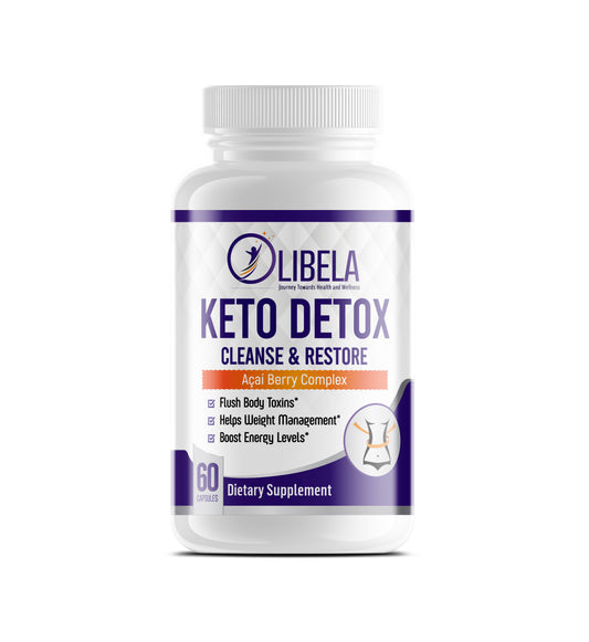 Keto Detox - Limpeza e restauração: limpeza do fígado e do cólon, perda de peso, controle do apetite, ativação da cetose