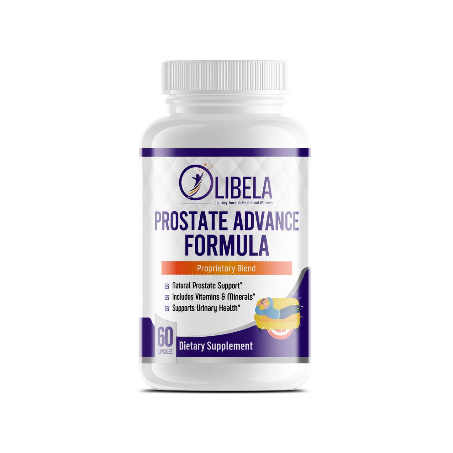 Olibela Prostate Advanced Formula - Supplement For Men, Supports Urinary Health, 60 Caps.