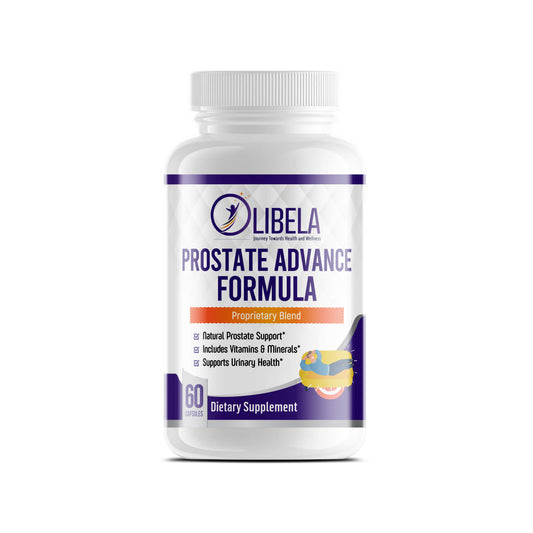 Olibela Prostate Advanced Formula - Suplemento para homens, promove a saúde urinária, 60 cápsulas.