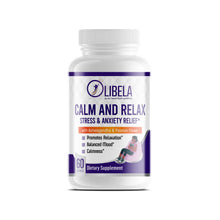 Carregar imagem no visualizador da galeria, CALM AND RELAX - Stress &amp; Anxiety Relief*. Reduce Anxiety, Healthy Sleep Cycles, Relaxation, Reduce Mental Fatigue And Improve Mood, 60 Caps.
